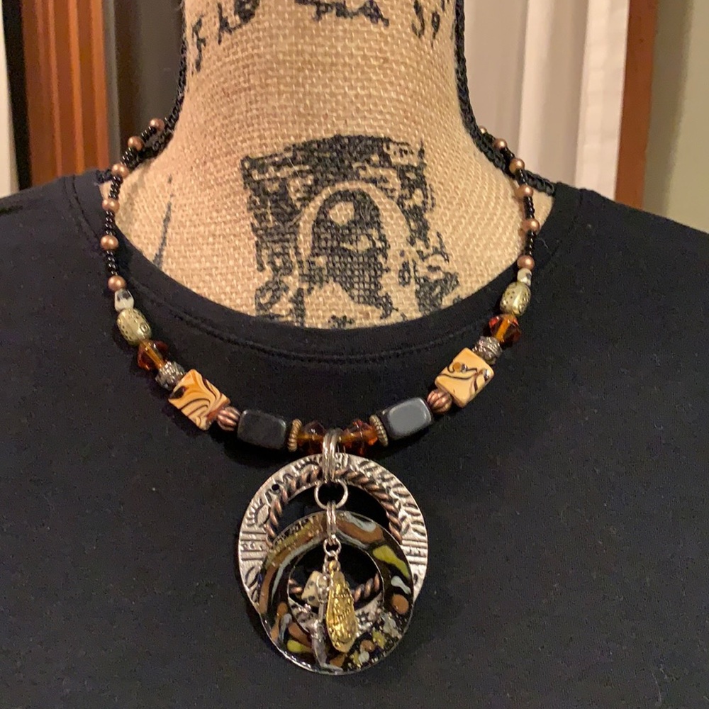 TRESKA Boho Coil Necklace